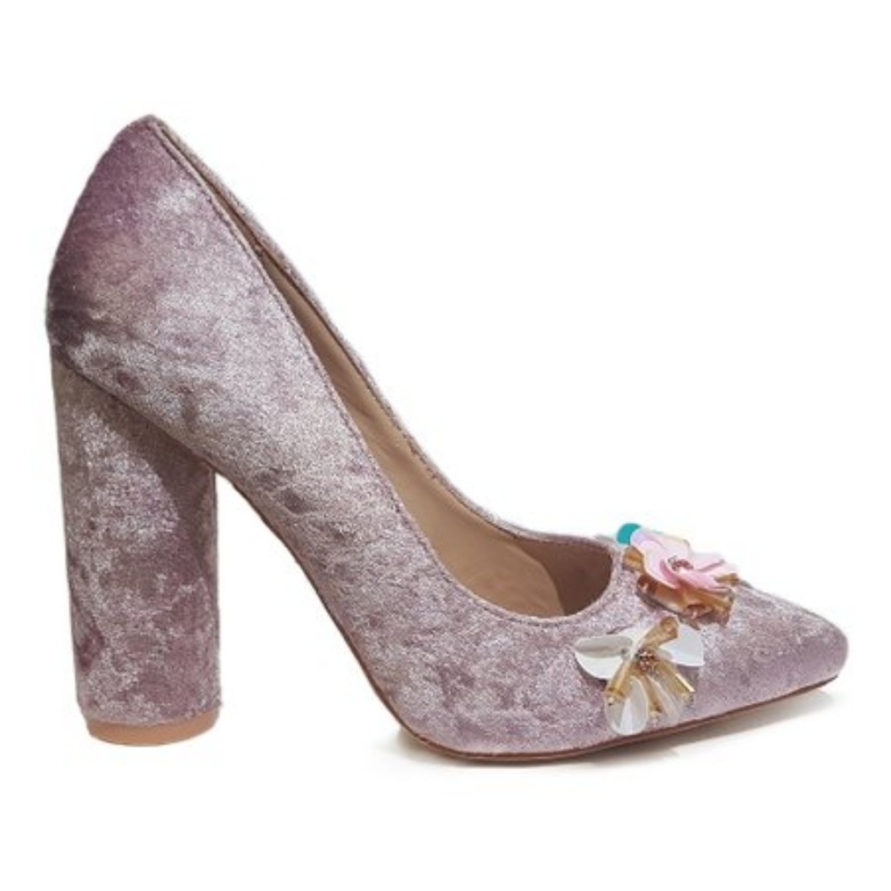 Blush Velvet Lauren Pump - Women